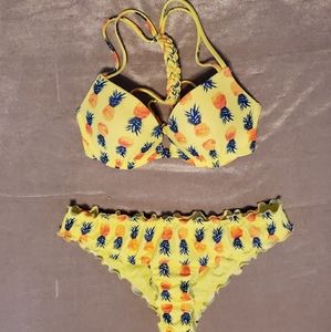Hollister Yellow Pineapple Bikini